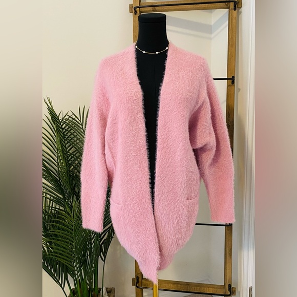 Pink Martini Sweaters - Pink Martini Soft Pink Cardigan, Medium